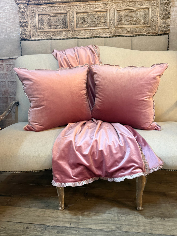 Silk Velvet Heirloom Throw by Miamar Home