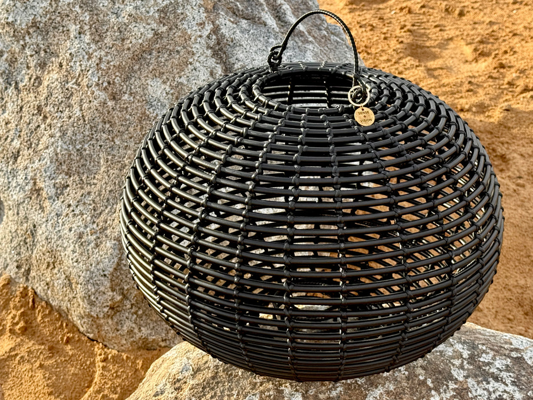 Round Black Lantern