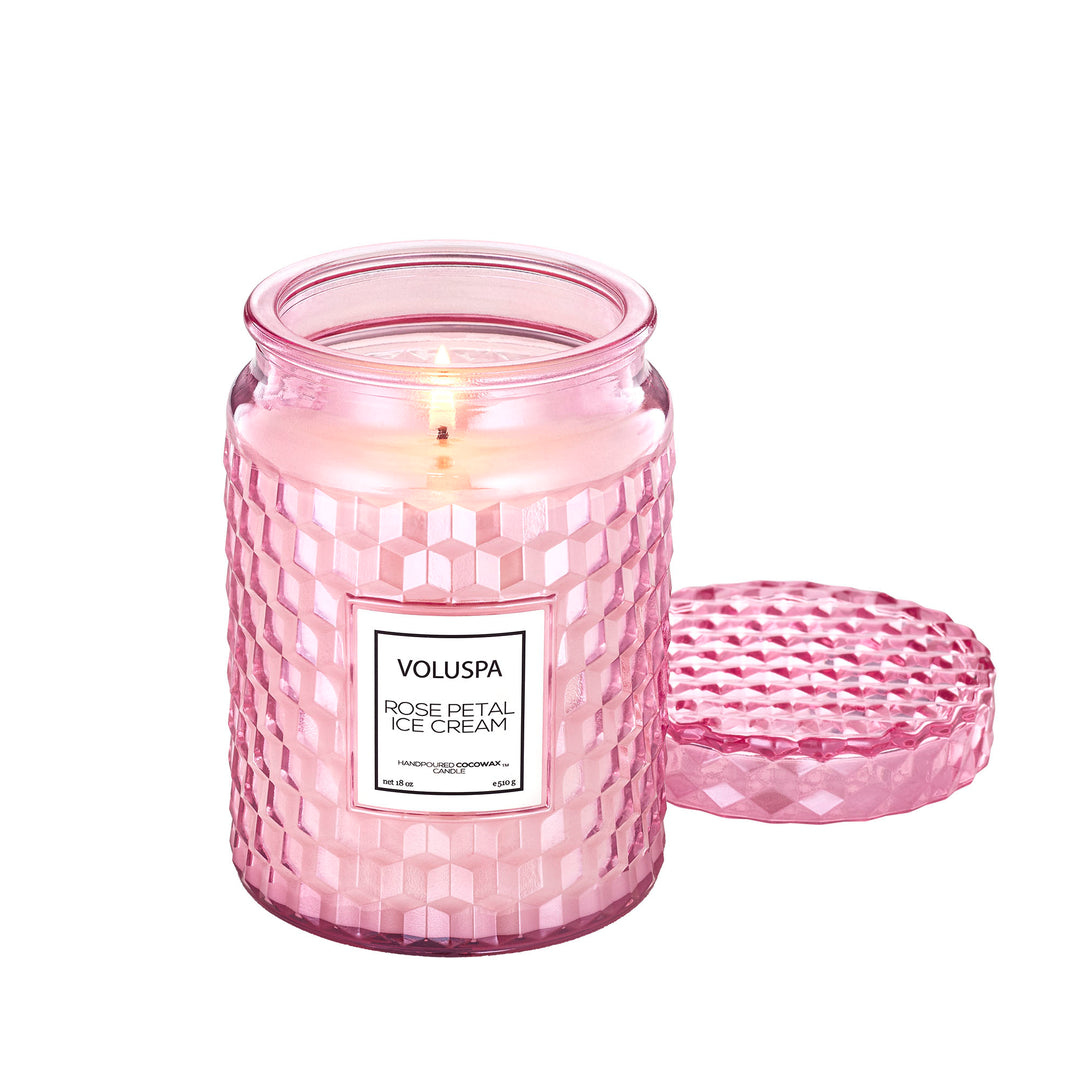 Voluspa Rose Petal Ice Cream Candle