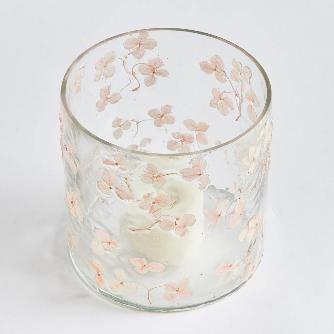 Petite Blossoms Hurricane Candle Holder