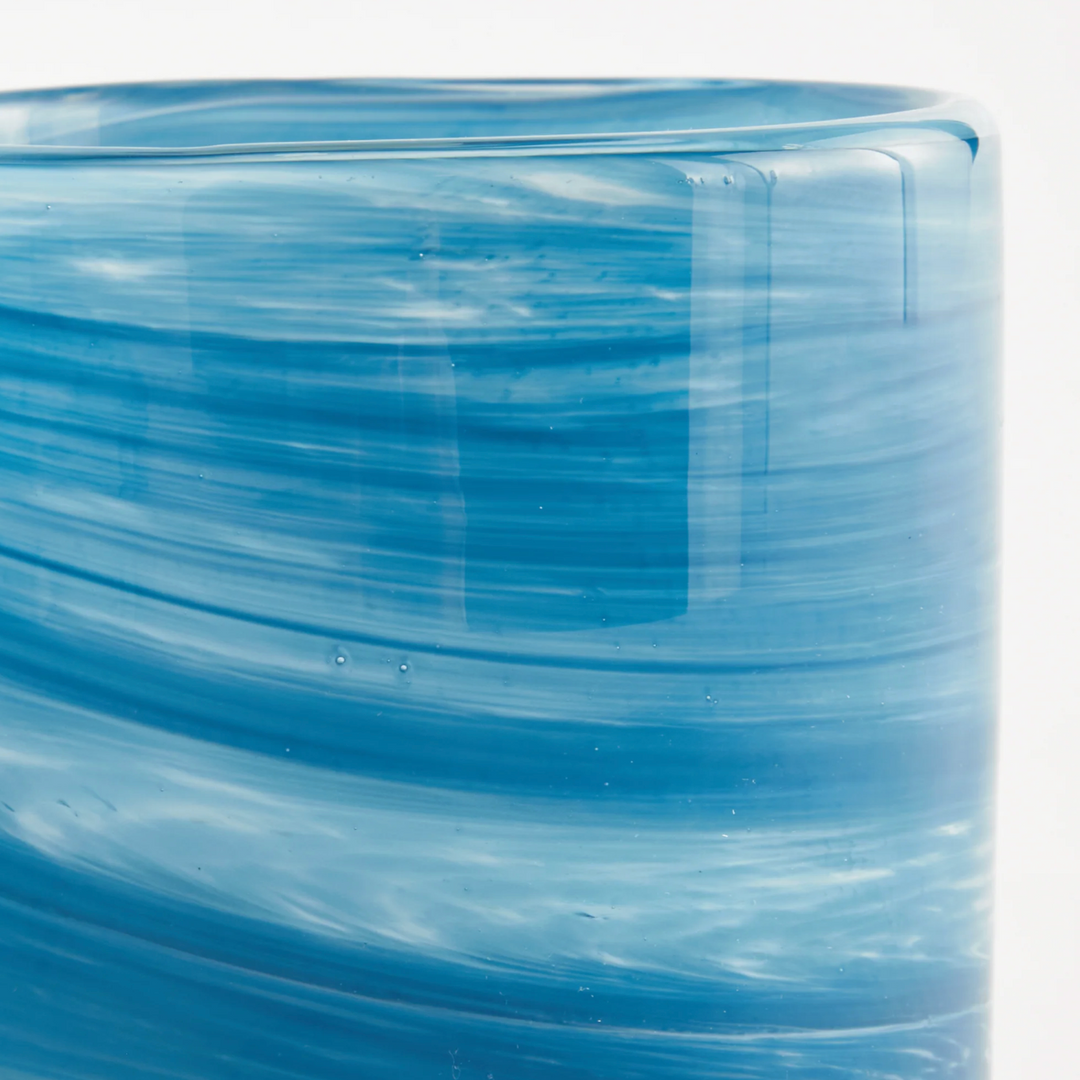 Barclay Butera Seaside Glass Hurricane Candle Holder