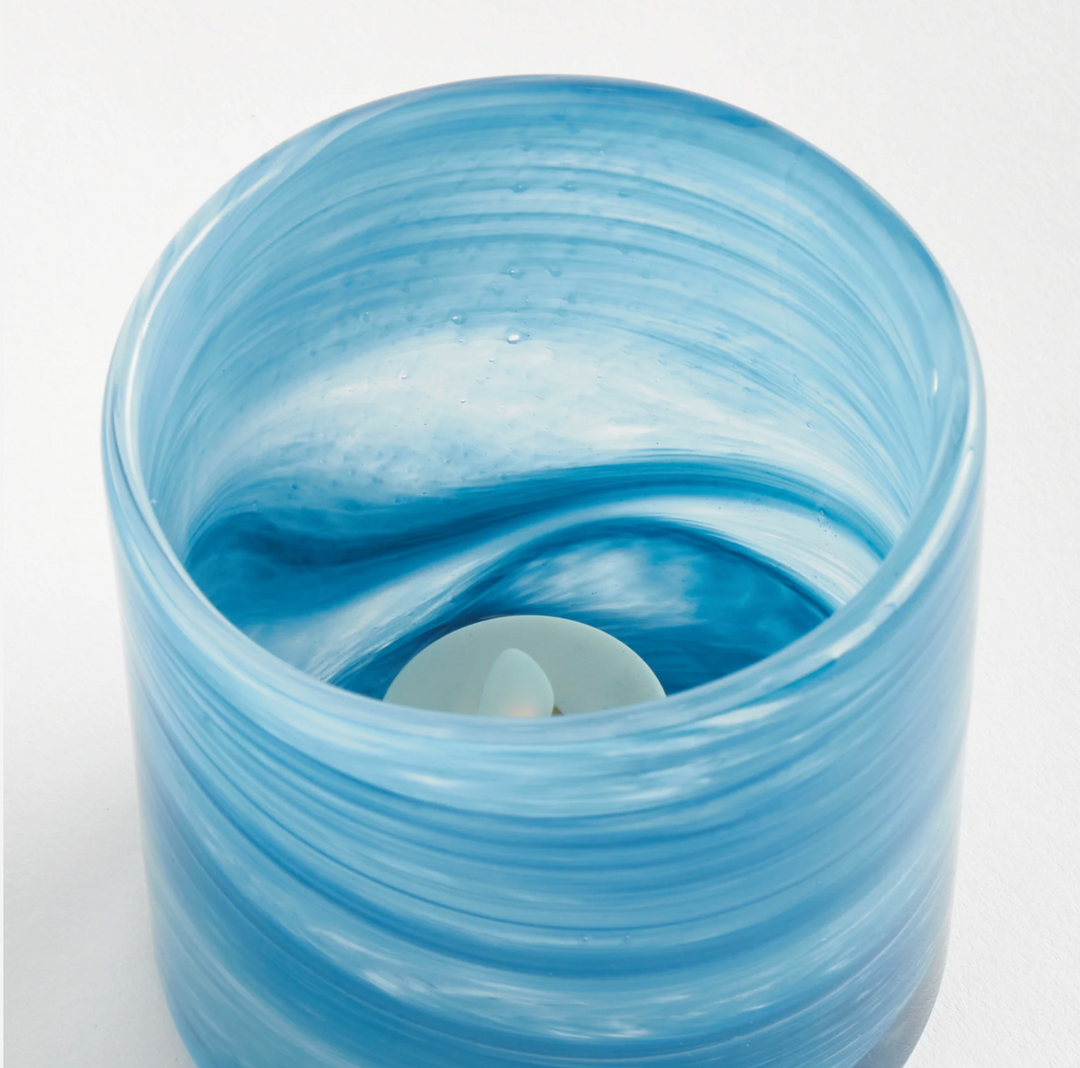 Barclay Butera Seaside Glass Hurricane Candle Holder