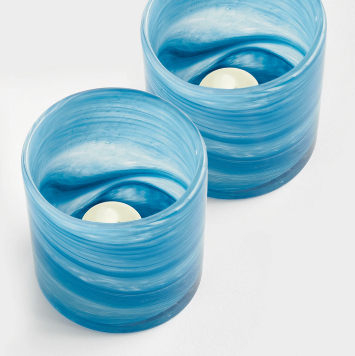Barclay Butera Seaside Glass Hurricane Candle Holder