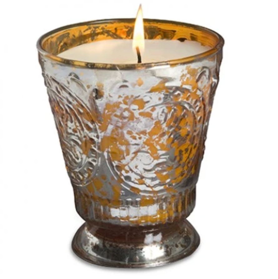 Grapefruit Pine Fleur de Lys Candle in Tangerine Tumbler