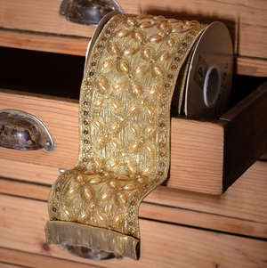 Faberge Golden Velvet Ribbon
