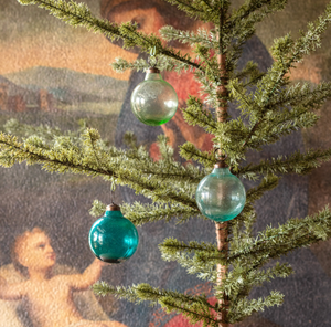 Recycled Blue-Green Glass Ornament (Assorted 3")