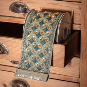 Faberge Celadon Velvet Ribbon