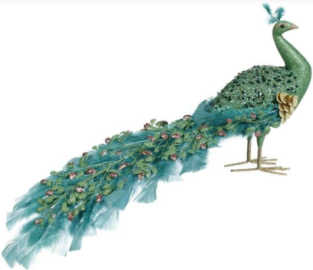 Christmas Peacock - 11"