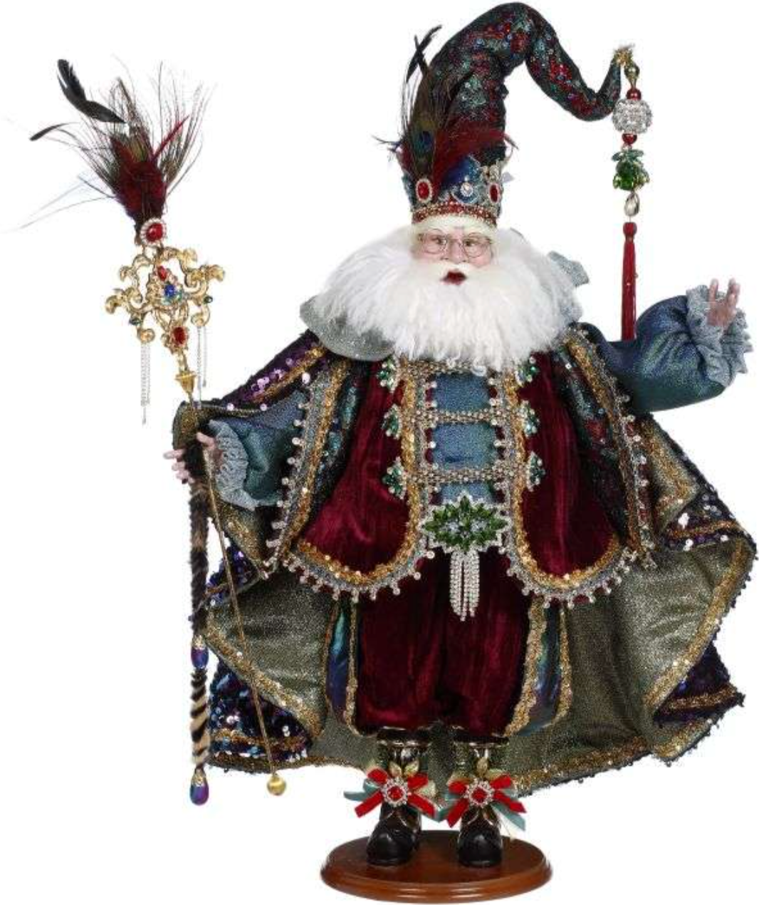 Peacock Jewel Santa