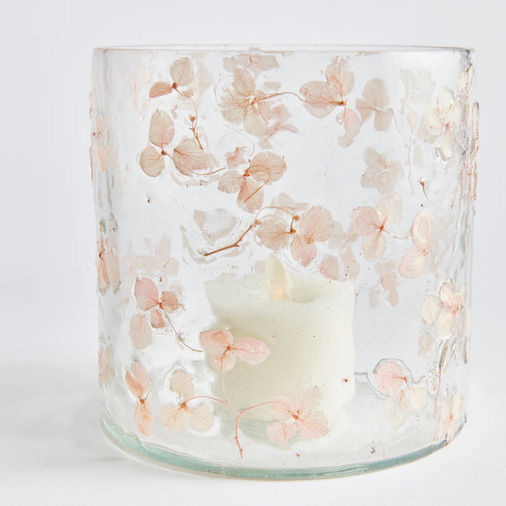 Petite Blossoms Hurricane Candle Holder