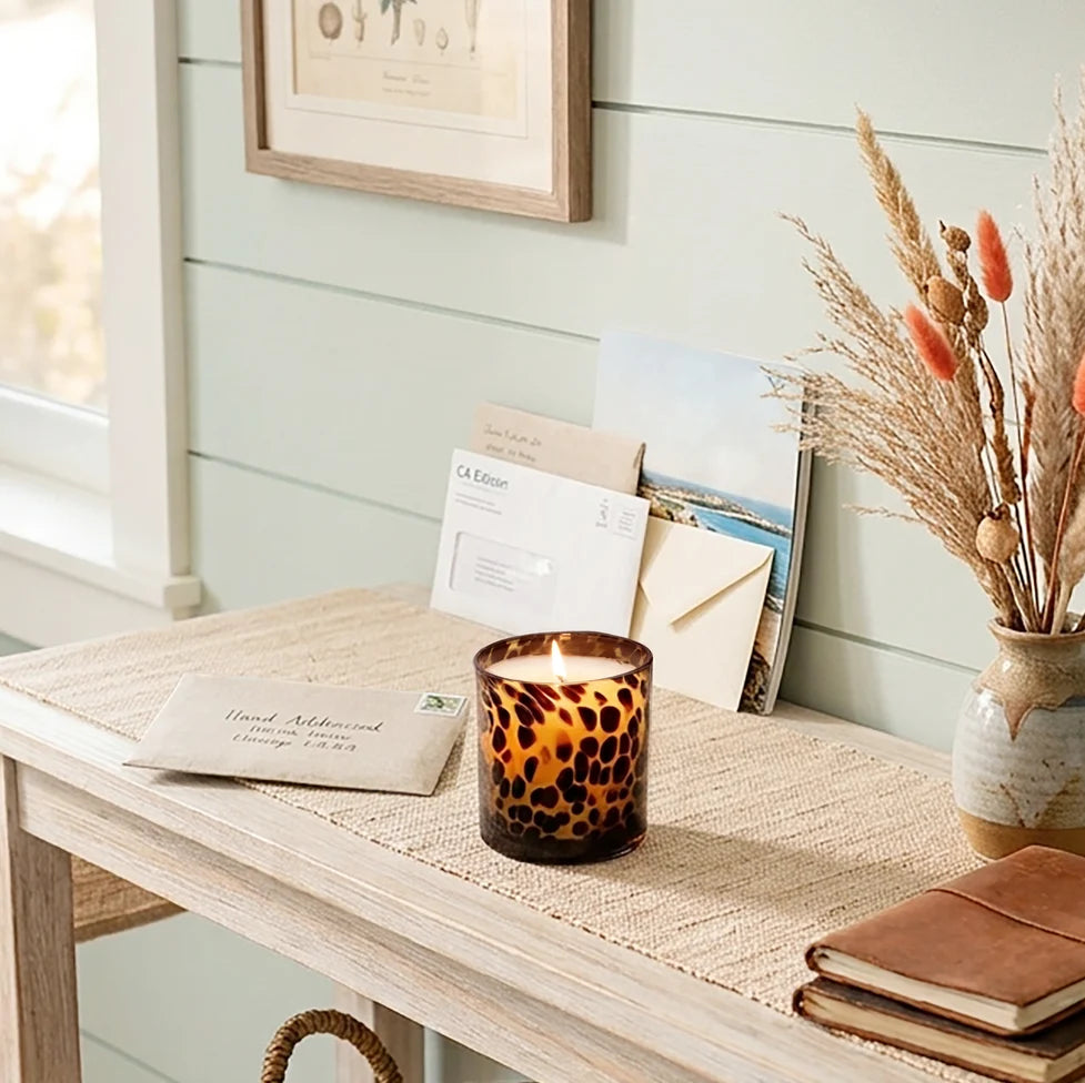 Sugared Amber Tortoise Soy Blend Candle