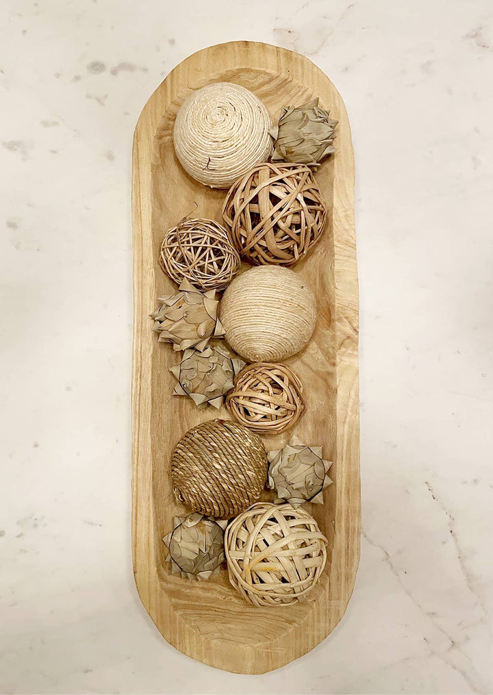Paulownia Wood Dough Bowl