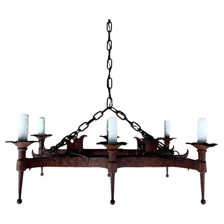 Spanish Wrought Iron Chandelier