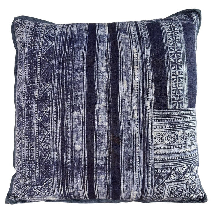 Indigo Batik Textile Pillow