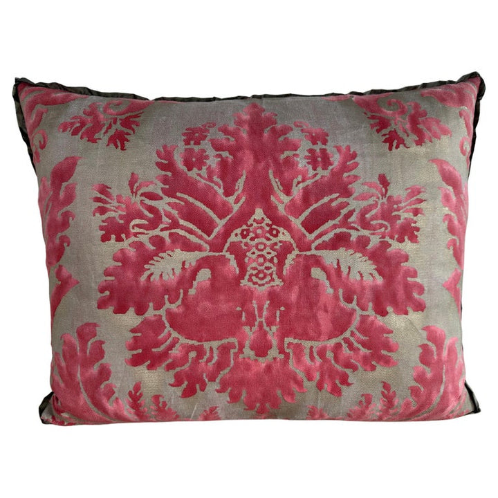 Custom Fortuny Cotton and Silk Decorative Pillow