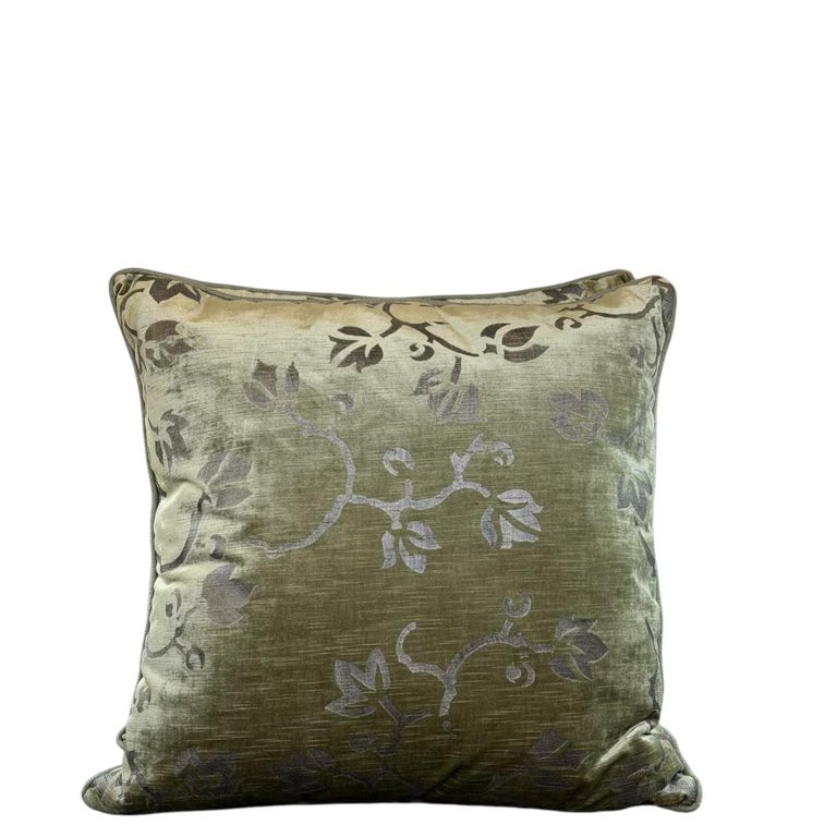 Pair of Stenciled Nomi Velvet Pillows