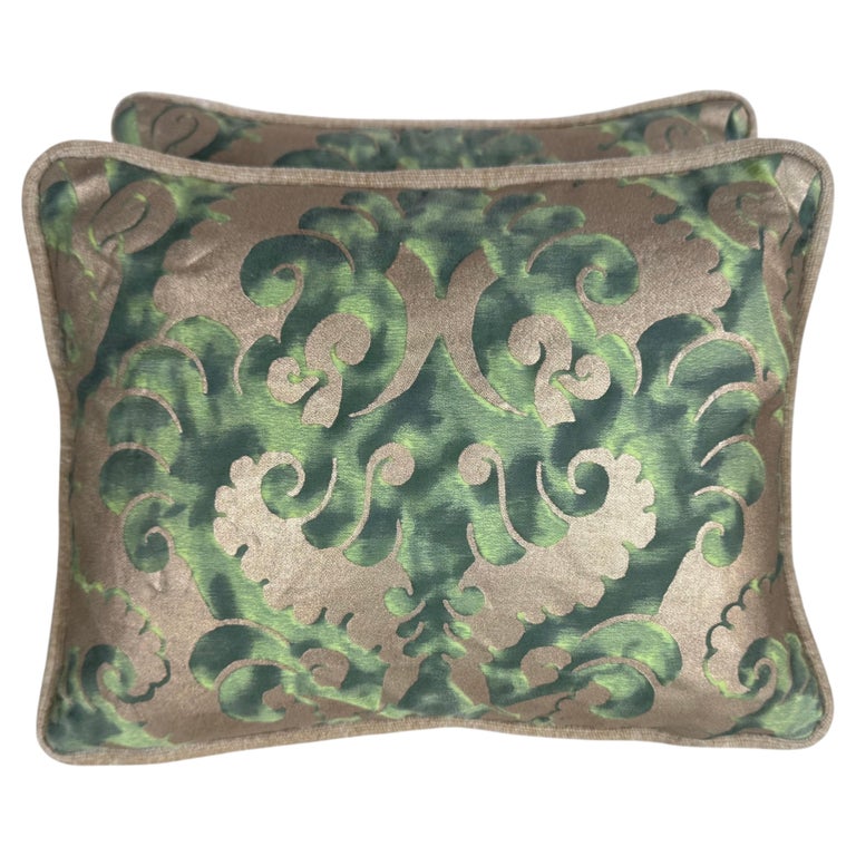 Pair of Petite Fortuny Venetian Textile Pillows