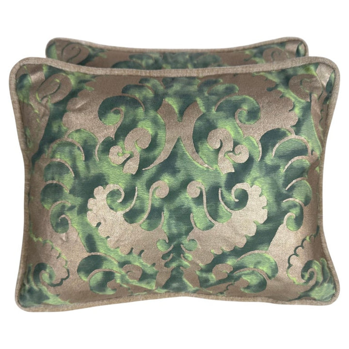 Pair of Petite Fortuny Venetian Textile Pillows
