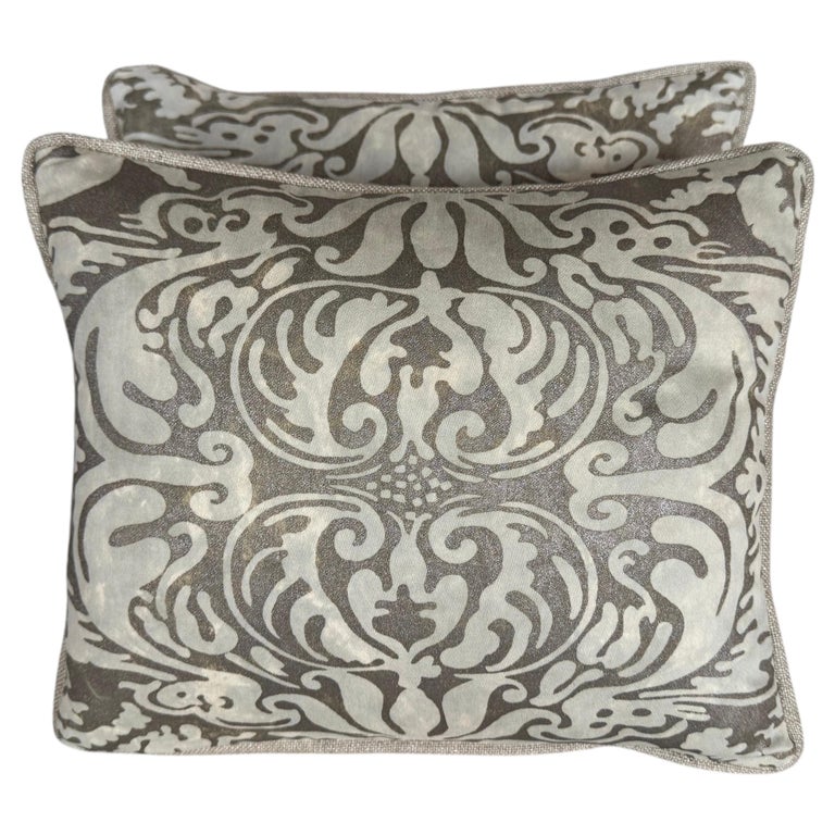Pair of Petite Fortuny Venetian Textile Pillows