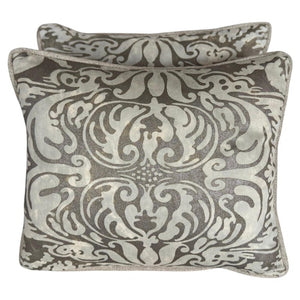 Pair of Petite Fortuny Venetian Textile Pillows