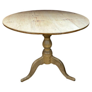 19th Century Swedish Gustavian Tilt-Top Table in Bleached Pine
