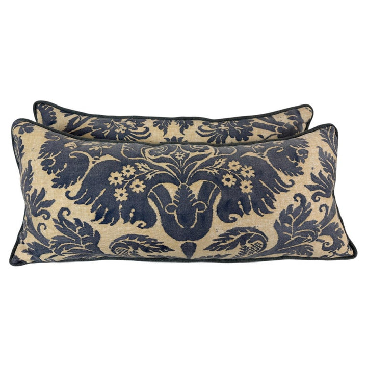 Custom Fortuny Lumbar Pillows by Melissa Levinson, Linen &amp; Cotton, USA