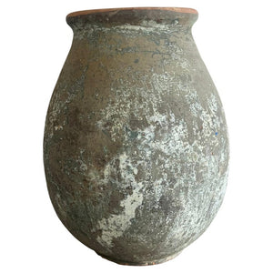 Antique Mediterranean Olive Jar, Terracotta, Rustic