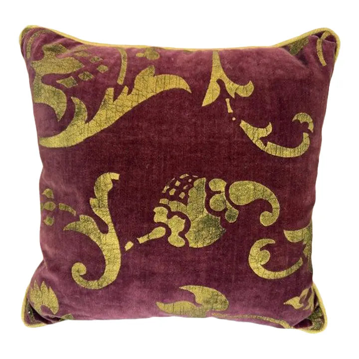Gold Stenciled Nomi Pillow
