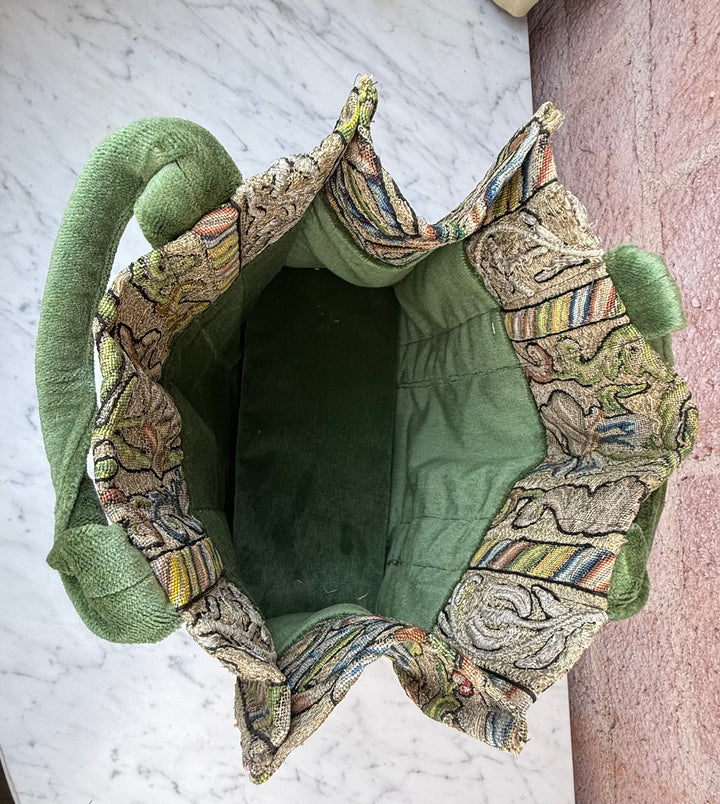 Antique Embroidered Handbag by Meilssa Levinson