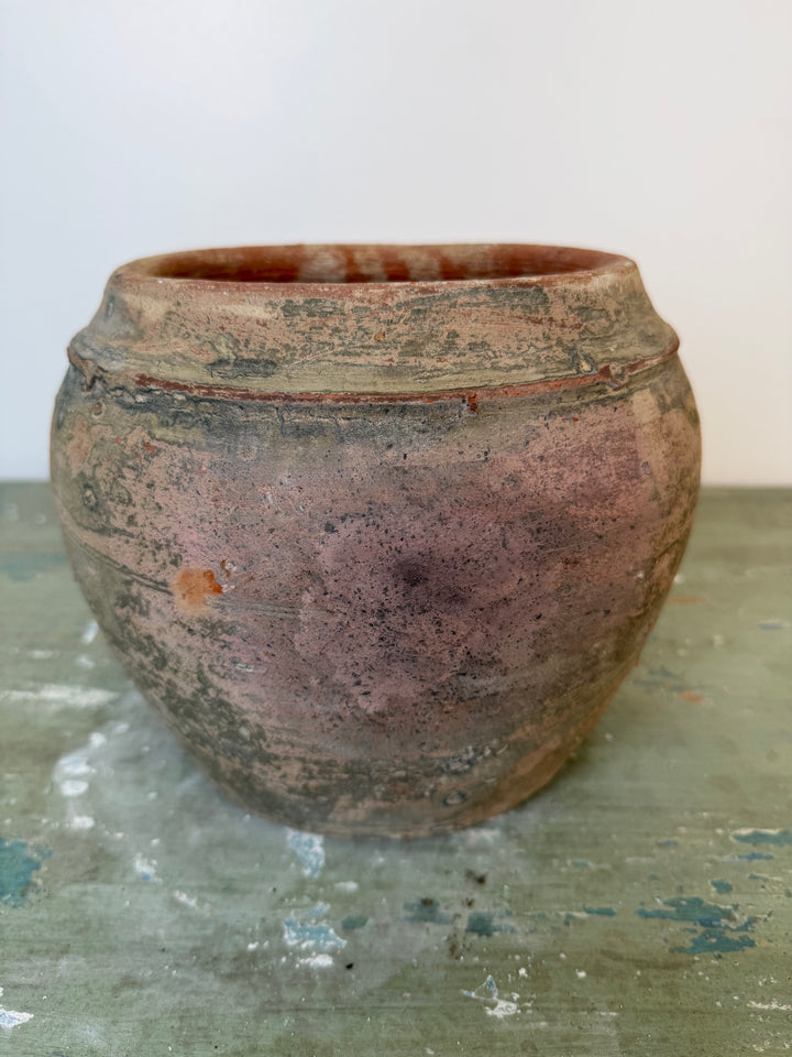 Rustic Earth Hand-Thrown Clay pot.