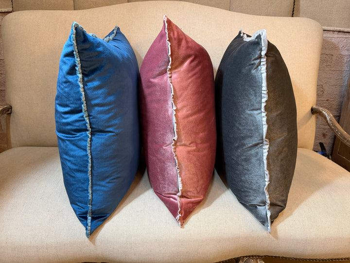 Velvet Ruffle Pillow Heirloom Collection