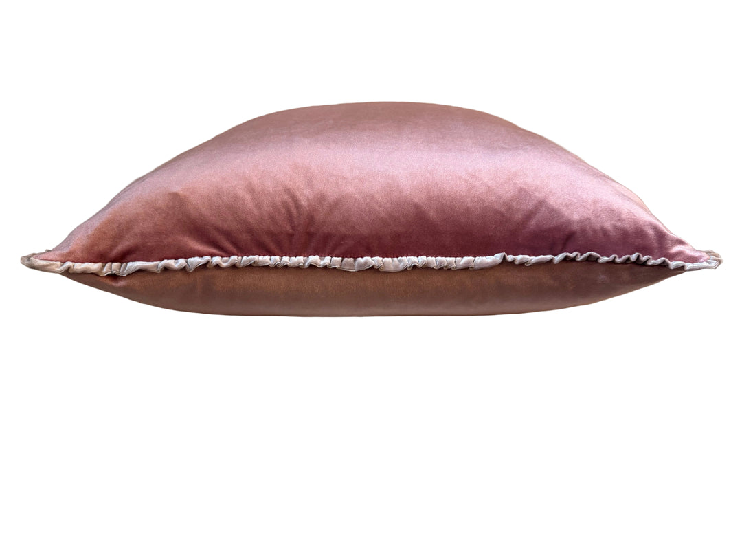 Velvet Ruffle Pillow Heirloom Collection