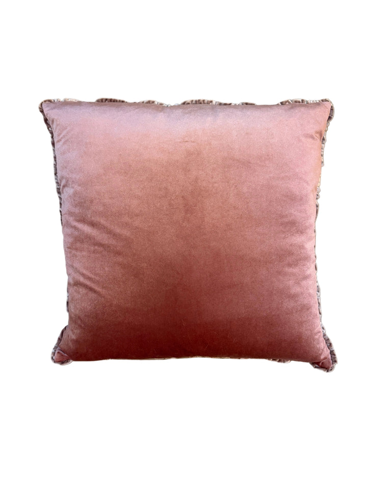 Velvet Ruffle Pillow Heirloom Collection