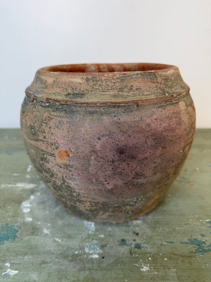 Rustic Earth Hand-Thrown Clay pot.