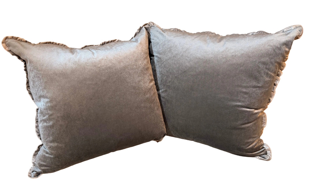 Velvet Ruffle Pillow Heirloom Collection