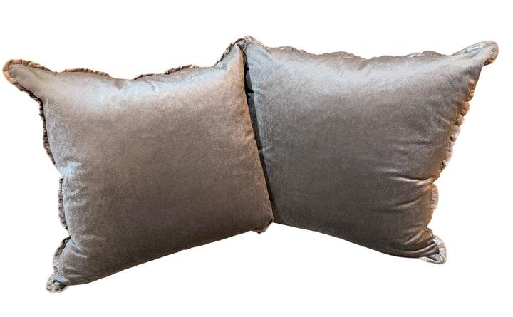 Velvet Ruffle Pillow Heirloom Collection