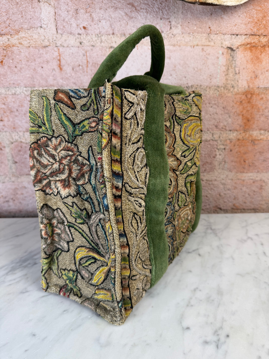 Antique Embroidered Handbag by Meilssa Levinson