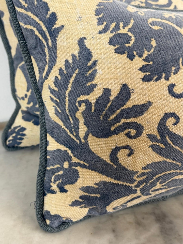 Custom Fortuny Lumbar Pillows by Melissa Levinson, Linen &amp; Cotton, USA