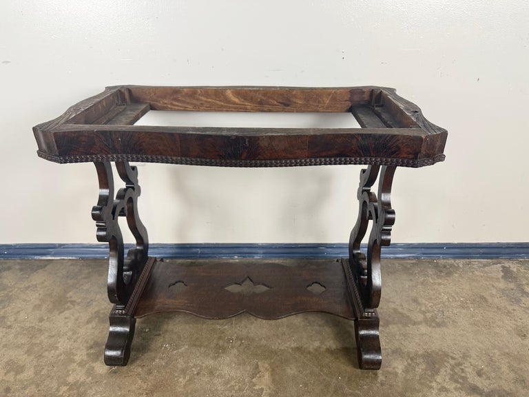 19th Century American Renaissance Revival Marble-Top Side Table