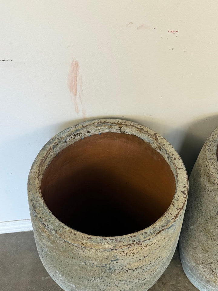 Atelier Vierkant Style Terra Cotta Planters-Pair