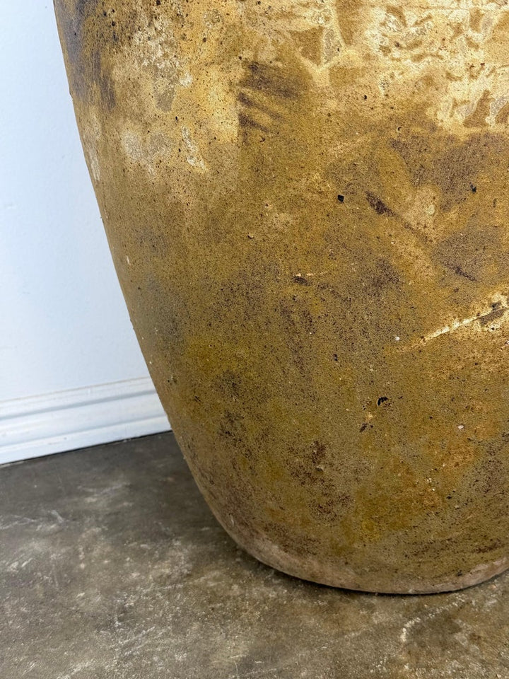 Antique Monumental Olive Jar, Terracotta with Weathered Patina