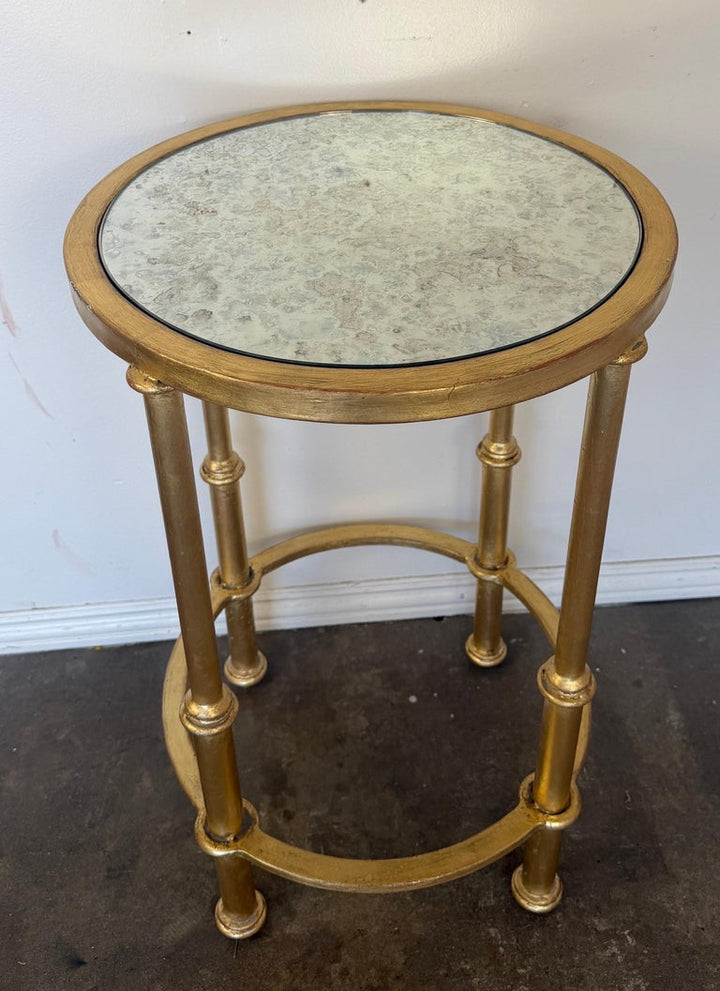 Italian Neoclassical Gilt Gueridon Side Table by Miamar Home
