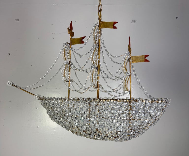 Redondo Crystal Beaded Ship Chandelier by Miamar Home