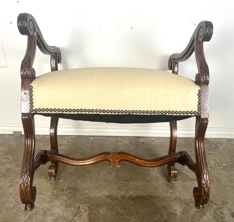 19th C. Italian Baroque Style Bench