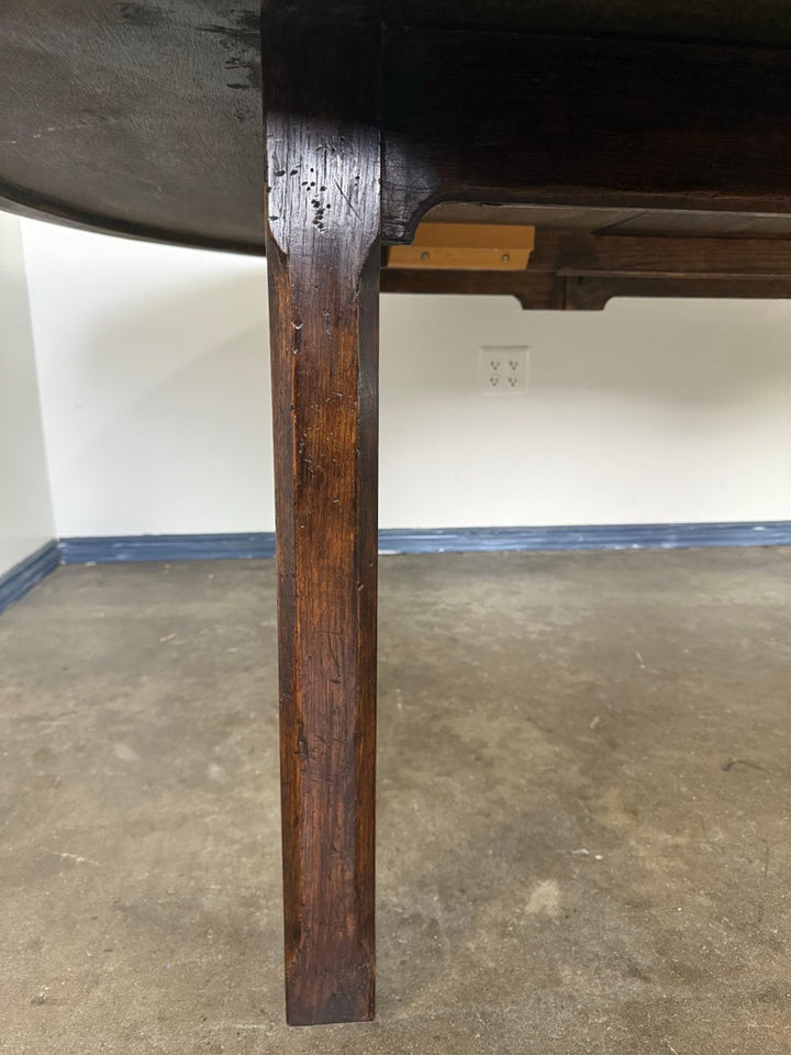 Monumental French Oak Farmhouse Extending Dining Table
