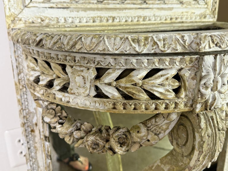 Pair of 19th C. French Louis XVI style Console Mirrors