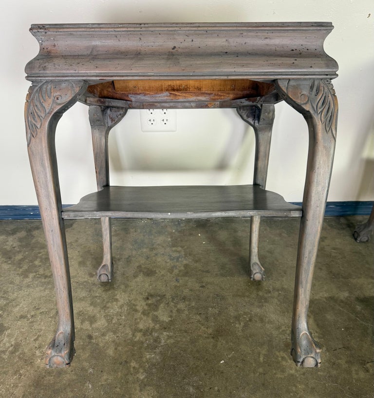 Pair of English Chippendale Style End Tables