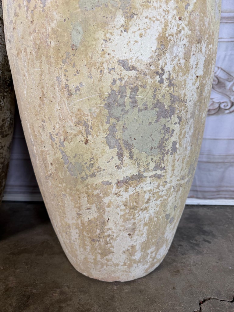 Spanish Colonial Hand-Painted Terracotta Urns, Mid-20th Century