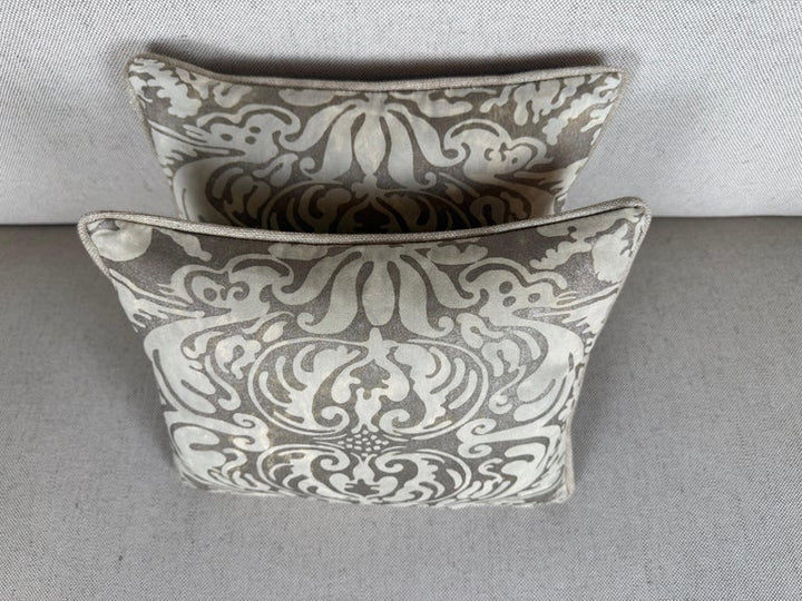 Pair of Petite Fortuny Venetian Textile Pillows