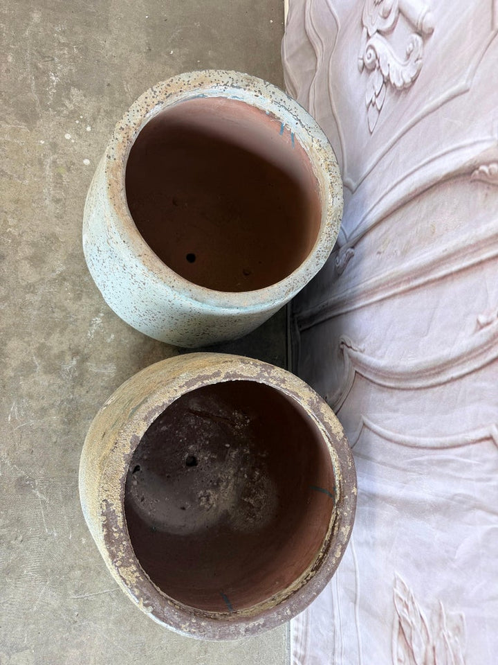 Pair of Monumental 20th Century Terra Cotta Garden Urns